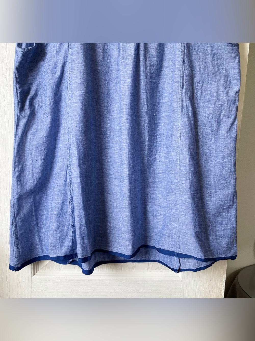 Injiri Core Khadi Tank Dress Handwoven Azure 36 GUC - Picture 2 of 7